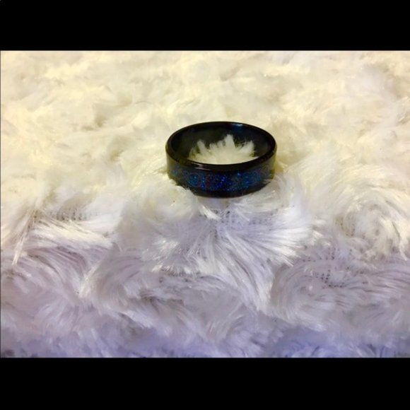 Hieroglyphic Electric Blue Black SS Band - Picture 7 of 15